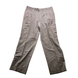 Canali Dress Pants Mens‎ 37 EU 54 Charcoal Gray 100% Wool Pleated Made in Italy